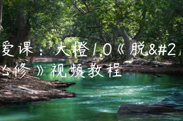 恋爱课：大橙1.0《脱单必修》视频教程