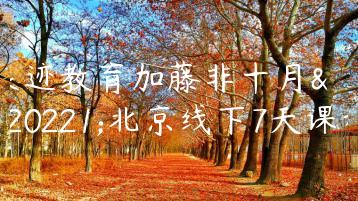 浪迹教育加藤非十月份北京线下7天课程