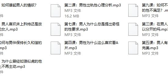 《男人的性秘密》共享高质量性生活必修系列