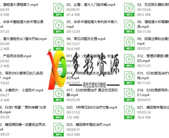 韩教授增粗增大入门版20天训练套餐（最新）