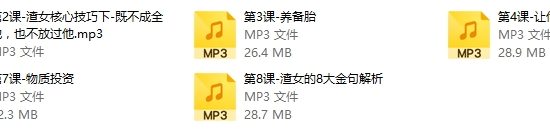 源靖《渣女技巧赏析课》音频