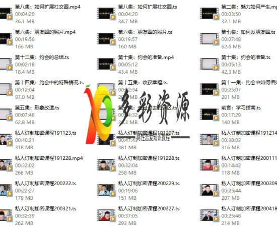 靓男私人定制课程《旭旭私教3.0》