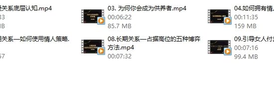 子轩《情人属性入门课》