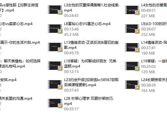 昊哥情感《CAC3.0心理训练营》价值6980