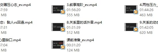 CAC2.0《700分钟：从把妹到亲密关系》