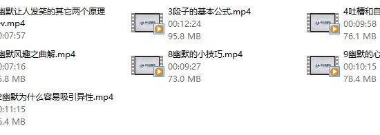 雅痞情感系列《幽默风趣课》