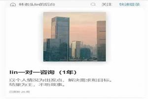 林老头《lin一对一咨询课(1年)》